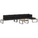 Set canapea de grădină colțar cu perne, 4 piese, aluminiu, WPC - WALTI WALTI