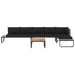 Set canapea de grădină colțar cu perne, 4 piese, aluminiu, WPC - WALTI WALTI