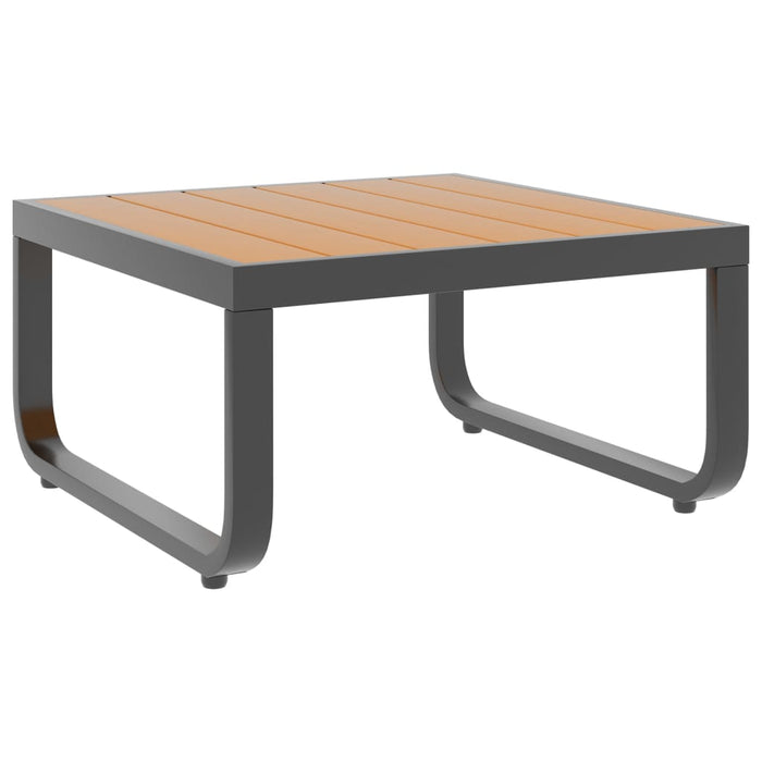 Set canapea de grădină colțar cu perne, 4 piese, aluminiu, WPC - WALTI WALTI