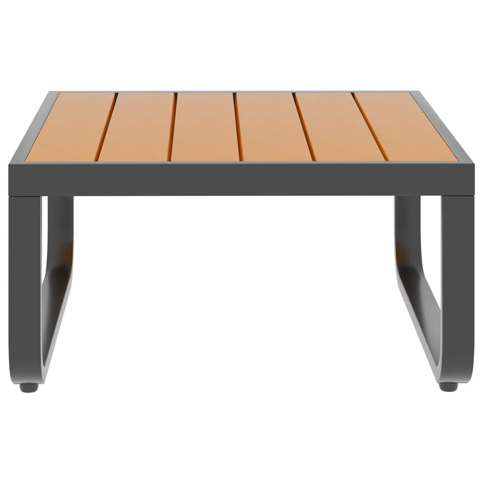 Set canapea de grădină colțar cu perne, 4 piese, aluminiu, WPC - WALTI WALTI