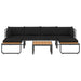 Set canapea de grădină colțar cu perne, 4 piese, aluminiu, WPC - WALTI WALTI