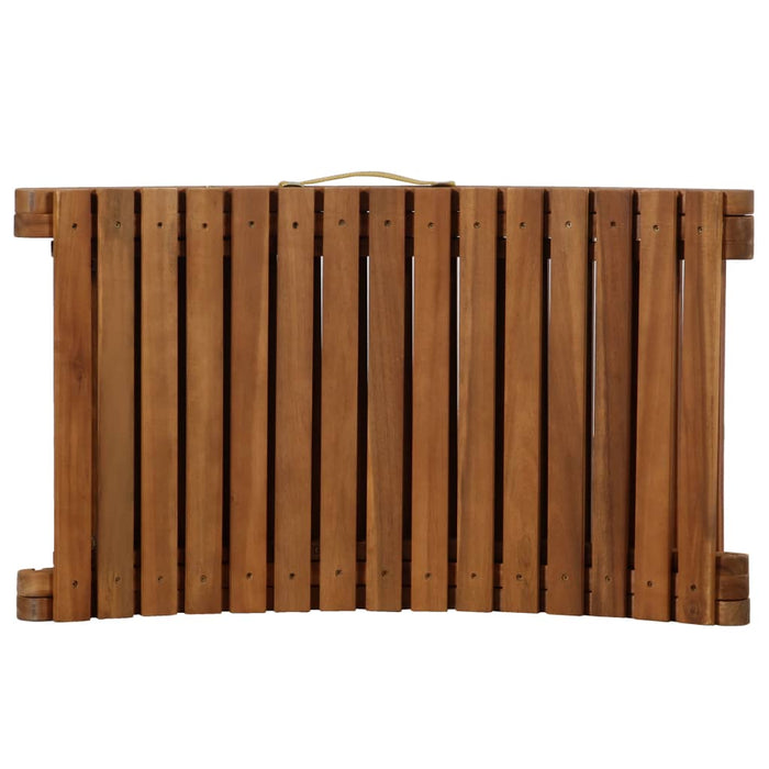 | Șezlong | gri închis 55 x 184 x 64cm Lemn Solid de Acacia WALTI