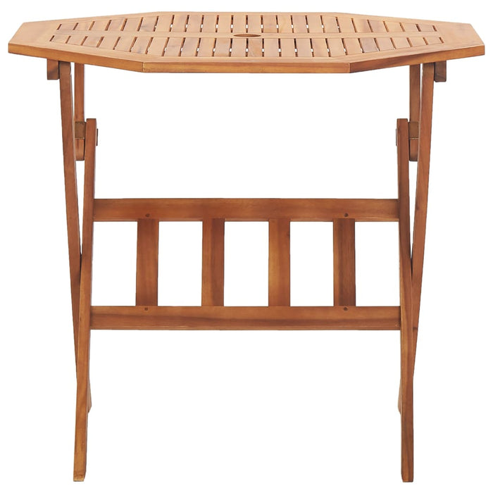 Masă de grădină pliabilă, 90 x 75 cm, lemn masiv de acacia WALTI
