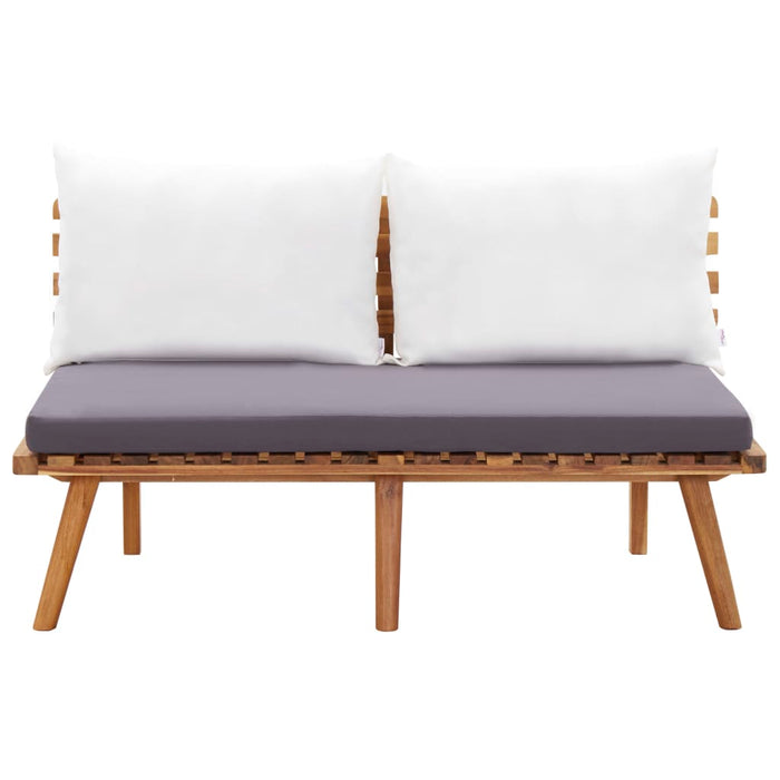 Set mobilier de grădină cu perne, 4 piese, lemn masiv de acacia - WALTI WALTI