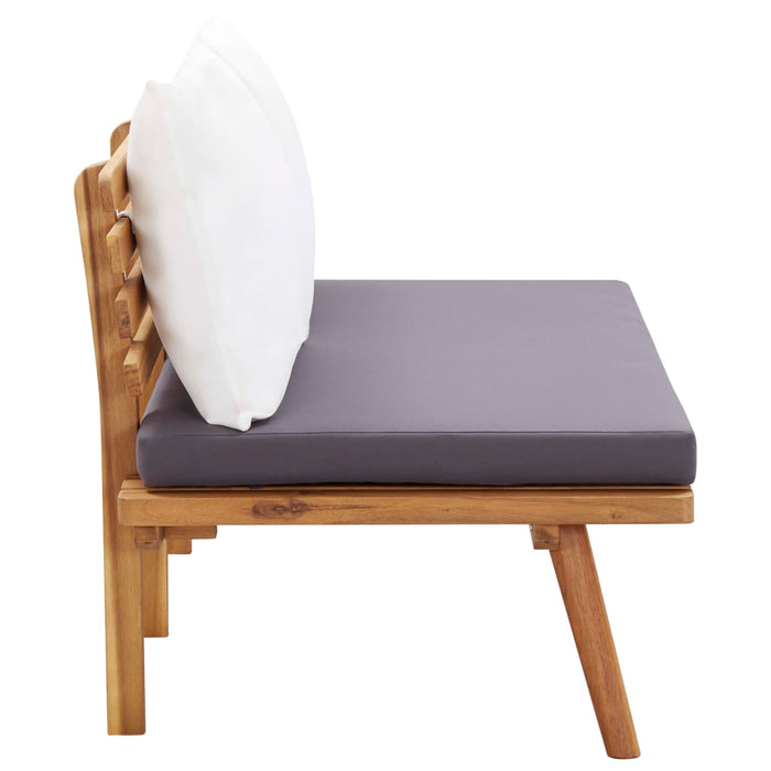 Set mobilier de grădină cu perne, 4 piese, lemn masiv de acacia - WALTI WALTI