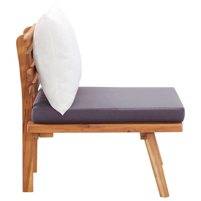 Set mobilier de grădină cu perne, 4 piese, lemn masiv de acacia - WALTI WALTI