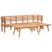 Set mobilier de grădină, 5 piese, lemn masiv de acacia - WALTI WALTI