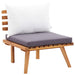 Set mobilier de grădină, 5 piese, lemn masiv de acacia - WALTI WALTI