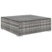 Set mobilier de grădină cu perne, 8 piese, gri, poliratan - WALTI WALTI