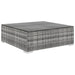 Set mobilier de grădină cu perne, 8 piese, gri, poliratan - WALTI WALTI