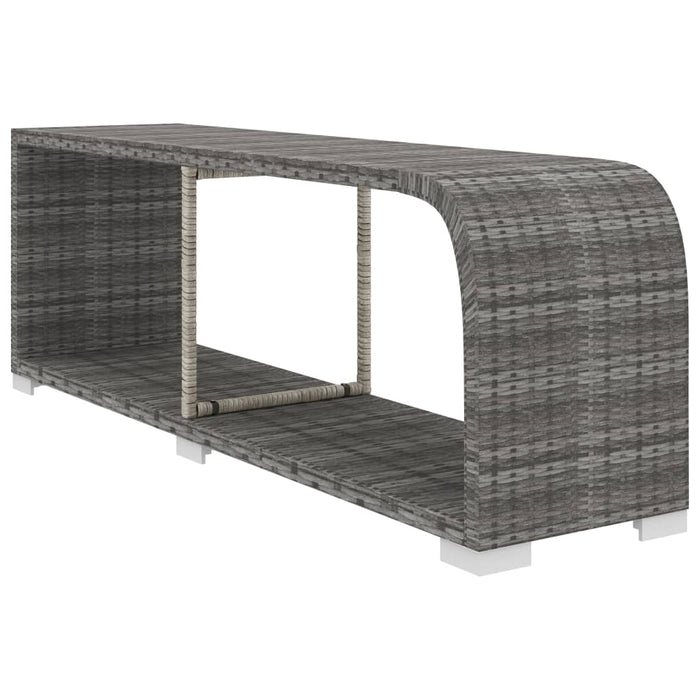 Set mobilier de grădină cu perne, 8 piese, gri, poliratan - WALTI WALTI