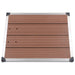 Cădiță de duș de exterior maro 80x62 cm WPC și oțel inoxidabil - WALTI WALTI