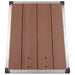 Cădiță de duș de exterior maro 80x62 cm WPC și oțel inoxidabil - WALTI WALTI