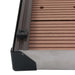 Cădiță de duș de exterior maro 80x62 cm WPC și oțel inoxidabil - WALTI WALTI