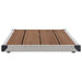 Cădiță de duș de exterior maro 110x62 cm WPC și oțel inoxidabil - WALTI WALTI