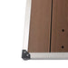 Cădiță de duș de exterior maro 110x62 cm WPC și oțel inoxidabil - WALTI WALTI