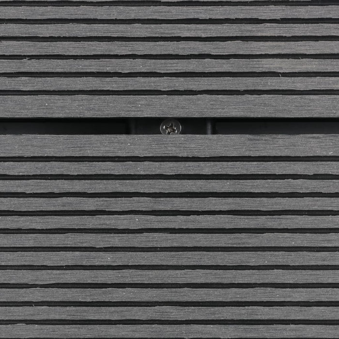 Cădiță de duș de exterior gri 110x62 cm WPC și oțel inoxidabil - WALTI WALTI