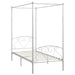 Cadru de pat cu baldachin, alb, 120 x 200 cm, metal - WALTI WALTI