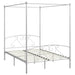 Cadru de pat cu baldachin, alb, 140 x 200 cm, metal - WALTI WALTI