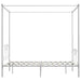 Cadru de pat cu baldachin, alb, 160 x 200 cm, metal - WALTI WALTI