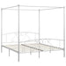 Cadru de pat cu baldachin, alb, 180 x 200 cm, metal - WALTI WALTI