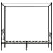 Cadru de pat cu baldachin, negru, 90 x 200 cm, metal - WALTI WALTI