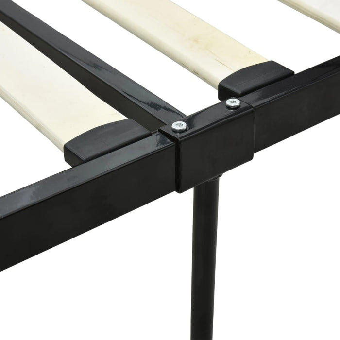 Cadru de pat cu baldachin, negru, 140 x 200 cm, metal - WALTI WALTI