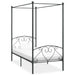Cadru de pat cu baldachin, gri, 120 x 200 cm, metal - WALTI WALTI