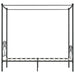 Cadru de pat cu baldachin, gri, 120 x 200 cm, metal - WALTI WALTI