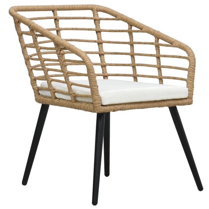 Set mobilier de bistro, 3 piese, stejar, poliratan - WALTI WALTI