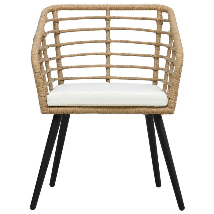 Set mobilier de bistro, 3 piese, stejar, poliratan - WALTI WALTI