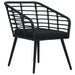 Set mobilier de bistro, 3 piese, negru, poliratan - WALTI WALTI