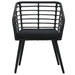 Set mobilier de bistro, 3 piese, negru, poliratan - WALTI WALTI