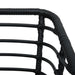 Set mobilier de bistro, 3 piese, negru, poliratan - WALTI WALTI