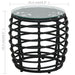 Set mobilier de bistro, 3 piese, negru, poliratan - WALTI WALTI
