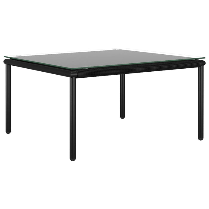 Set mobilier de grădină cu perne, 6 piese, negru, PVC - WALTI WALTI