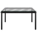 Set mobilier de grădină cu perne, 5 piese, negru, PVC - WALTI WALTI