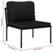 Set mobilier de grădină cu perne, 5 piese, negru, PVC - WALTI WALTI