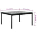 Set mobilier de grădină cu perne, 5 piese, negru, PVC - WALTI WALTI