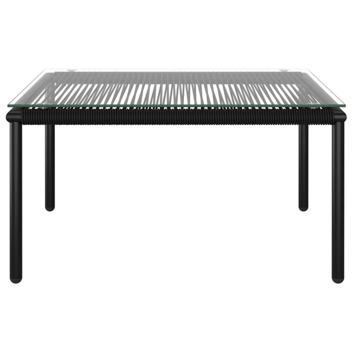 Set mobilier de grădină cu perne, 6 piese, negru, PVC - WALTI WALTI