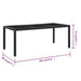 Set mobilier de exterior, 9 piese, negru, poliratan - WALTI WALTI