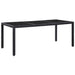 Set mobilier de exterior, 9 piese, negru, poliratan - WALTI WALTI