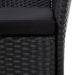 Set mobilier de exterior, 9 piese, negru, poliratan - WALTI WALTI