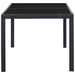Set mobilier de grădină, 7 piese, negru, poliratan - WALTI WALTI