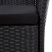 Set mobilier de grădină, 7 piese, negru, poliratan - WALTI WALTI