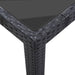 Set mobilier de grădină, 7 piese, negru, poliratan - WALTI WALTI