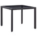 Set de mobilier de exterior, 5 piese, negru, poliratan - WALTI WALTI