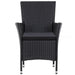 Set de mobilier de exterior, 5 piese, negru, poliratan - WALTI WALTI