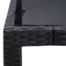 Set de mobilier de exterior, 5 piese, negru, poliratan - WALTI WALTI