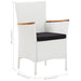 Set mobilier de grădină, 9 piese, alb, poliratan - WALTI WALTI